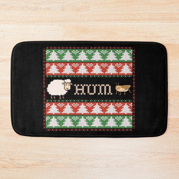 Item preview, Bah Humbug | Classic Holiday | Pixelated Sheep & Bug Ugly Christmas Sweater designed and sold by SunandShade.
