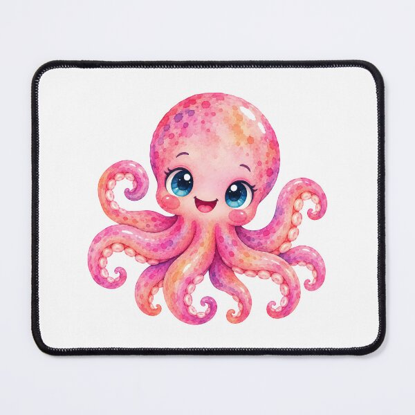 Item preview, Pink baby octopus designed and sold by trendspatterns.