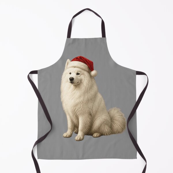 Item preview, Cute Fluffy Samoyed Merry Christmas Art  designed and sold by SoulArchitect.