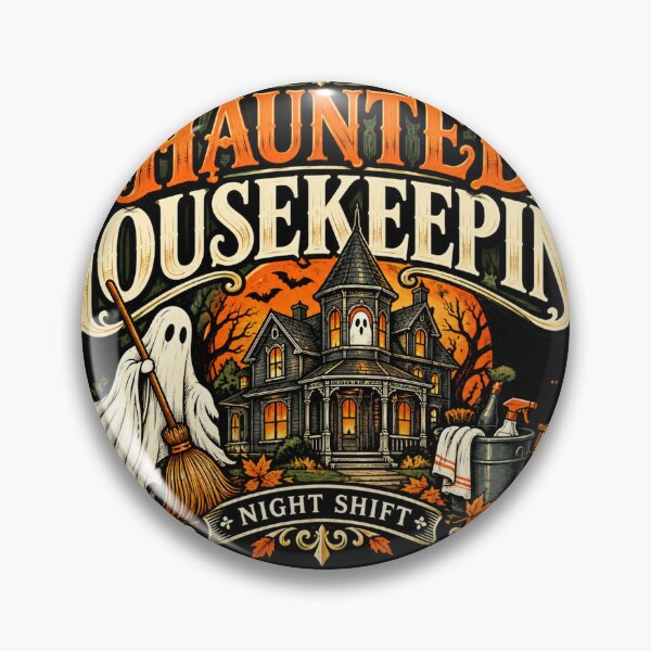 Artikelvorschau, Haunted Housekeeping – Vintage-Halloween-Humor entworfen und verkauft von GingaArt.
