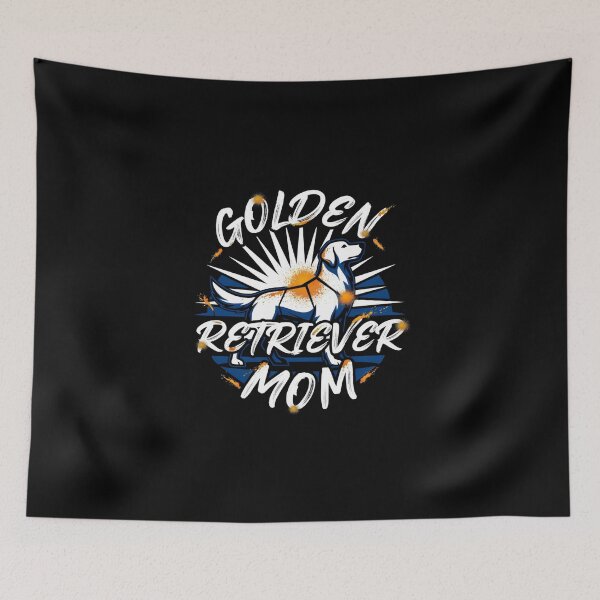 Item preview, Golden Retriever Dog Silhouette Orange Splatter designed and sold by Enea Kelo.