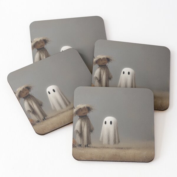 Item preview, Halloween Pumpkin Scarecrow and Ghost Friends Painting designed and sold by NatureSight.