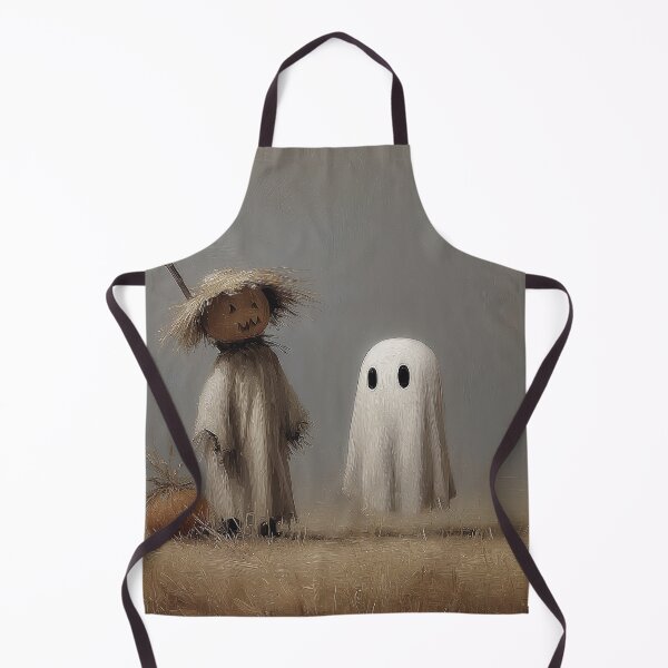 Item preview, Halloween Pumpkin Scarecrow and Ghost Friends Painting designed and sold by NatureSight.
