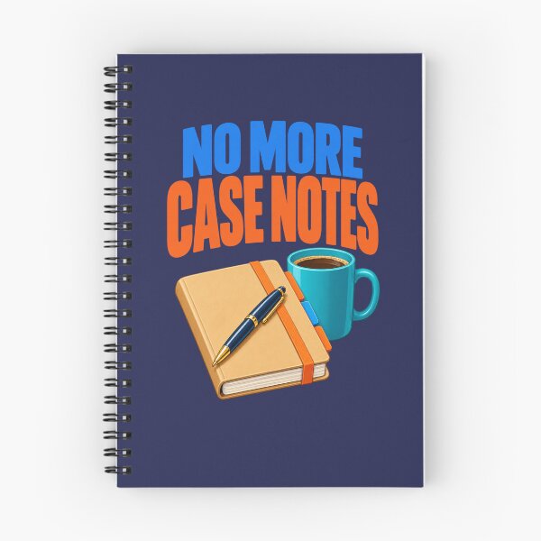 Item preview, No More Case Notes Retired Social Worker designed and sold by PunchDrop.