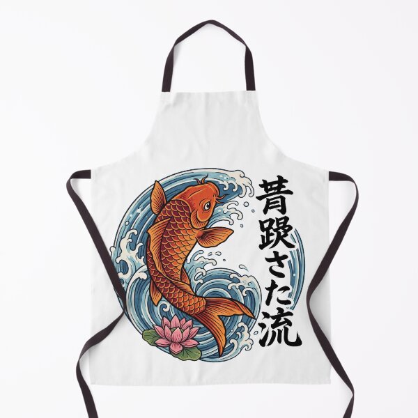 Item preview, Japanese Koi Fish Great Wave Art | Red Koi Lotus Flower Ukiyo-e Design designed and sold by Art JSMY.