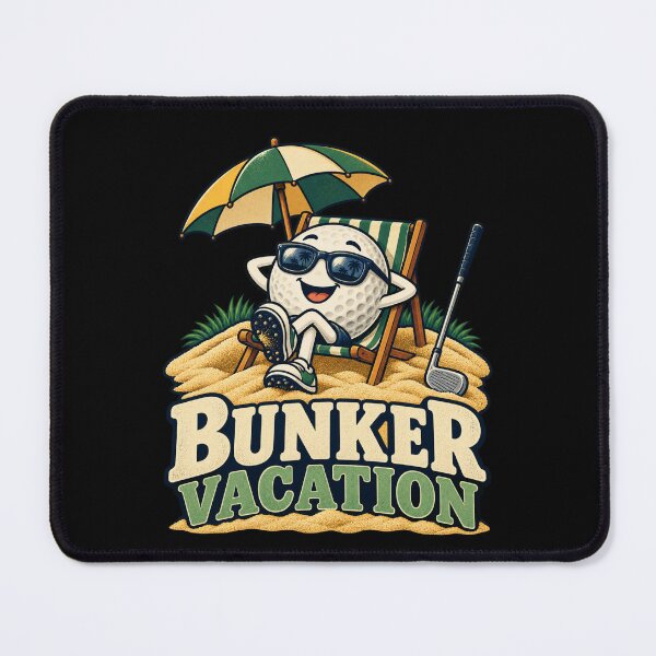 Item preview, Bunker Vacation - Funny Golf Ball designed and sold by Good Mood Foundry.
