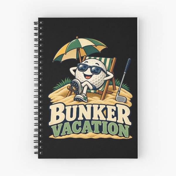 Item preview, Bunker Vacation - Funny Golf Ball designed and sold by Good Mood Foundry.