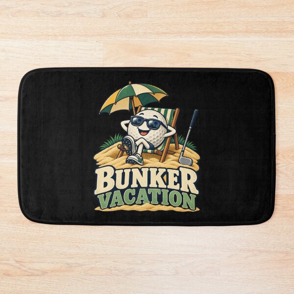 Item preview, Bunker Vacation - Funny Golf Ball designed and sold by Good Mood Foundry.