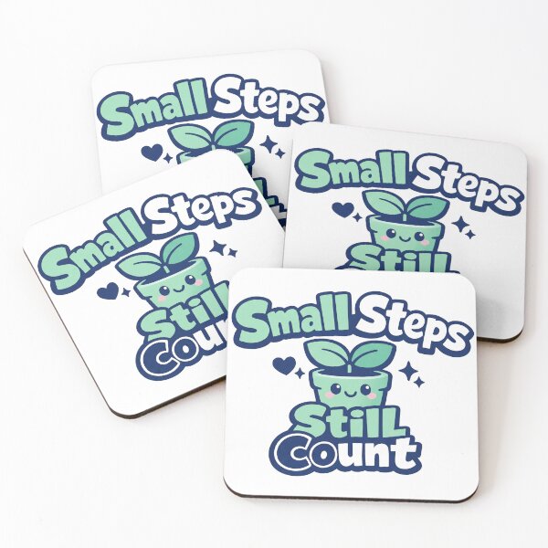 Item preview, Small Steps Still Count Cute Plant Pot Motivational Design designed and sold by Art JSMY.
