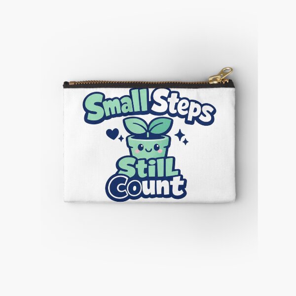 Item preview, Small Steps Still Count Cute Plant Pot Motivational Design designed and sold by Art JSMY.