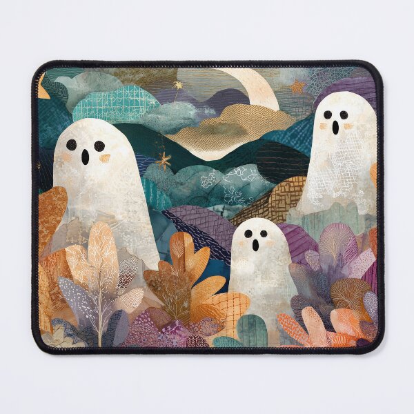 Item preview, Ghosts in Autumn Forest Collage Art designed and sold by NatureSight.