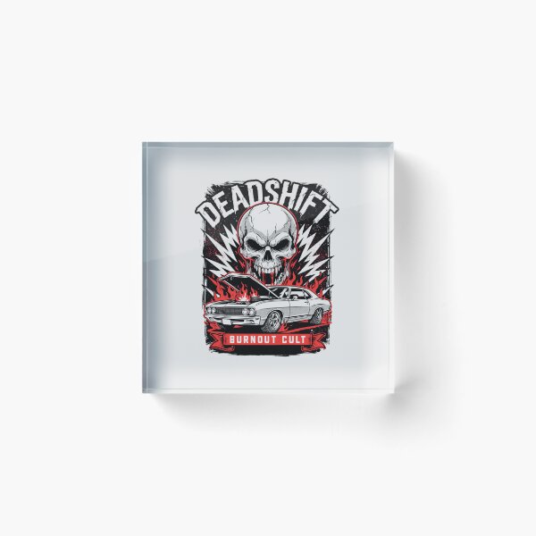 Item preview, Deadshift Burnout Cult Skull Hot Rod Muscle Car designed and sold by Enea Kelo.