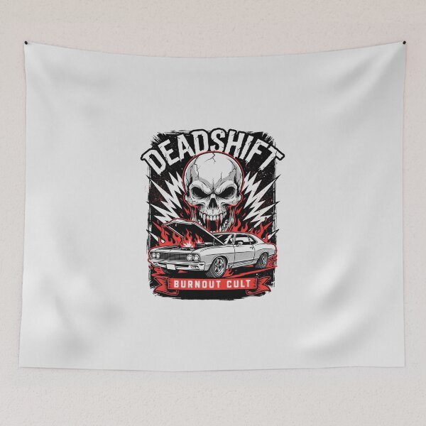 Item preview, Deadshift Burnout Cult Skull Hot Rod Muscle Car designed and sold by Enea Kelo.