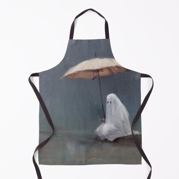 Item preview, Ghost Sitting in the Rain with Umbrella Painting designed and sold by NatureSight.