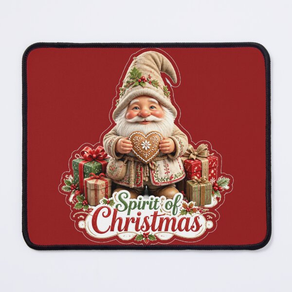Item preview, Spirit of Christmas - Cute Vintage Christmas Gnome with Gifts designed and sold by MargaretPolanco.