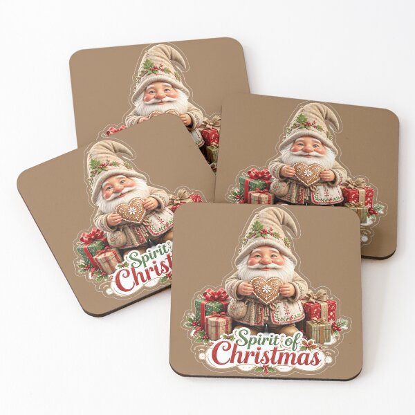 Item preview, Spirit of Christmas - Cute Vintage Christmas Gnome with Gifts designed and sold by MargaretPolanco.