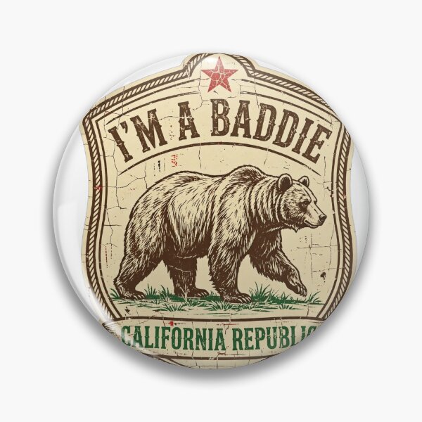 Item preview, I'm A Baddie Bear Shirt | Funny Vintage California Republic Tee designed and sold by CozyandBright91.