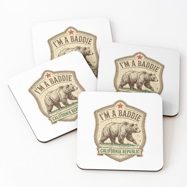 Item preview, I'm A Baddie Bear Shirt | Funny Vintage California Republic Tee designed and sold by CozyandBright91.