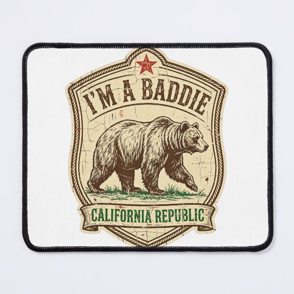 Item preview, I'm A Baddie Bear Shirt | Funny Vintage California Republic Tee designed and sold by CozyandBright91.