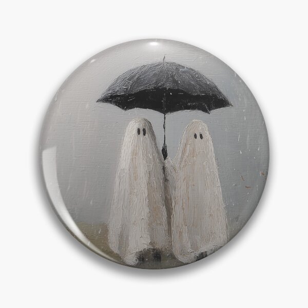 Item preview, Ghosts Sharing Umbrella by Railroad Tracks Painting designed and sold by NatureSight.