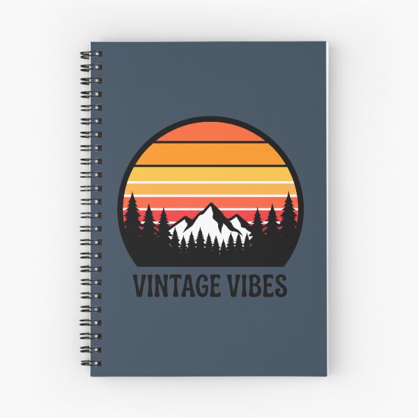 Item preview, Vintage 70s Retro Sunset Mountain Pine Forest designed and sold by pattman.