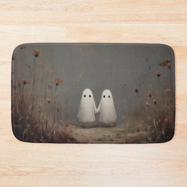 Item preview, Two Ghosts Holding Hands in Wildflower Field Painting designed and sold by NatureSight.