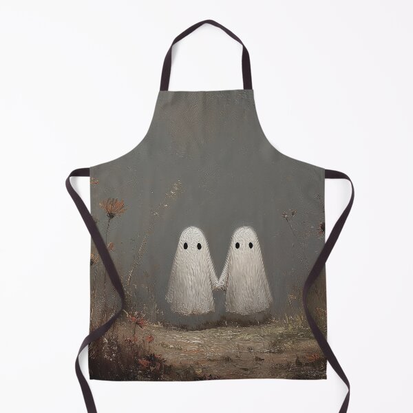 Item preview, Two Ghosts Holding Hands in Wildflower Field Painting designed and sold by NatureSight.