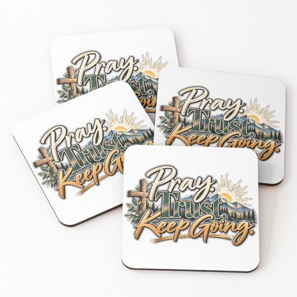 Item preview, Pray. Trust. Keep Going. | Christian Faith & Encouragement Design designed and sold by ThinkOnThis.