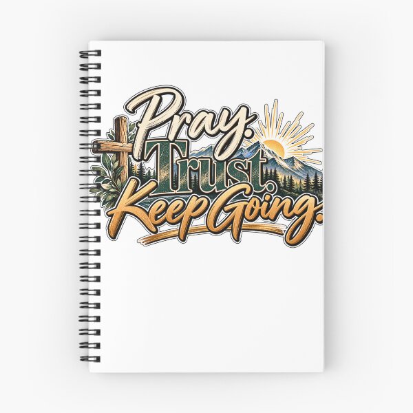 Item preview, Pray. Trust. Keep Going. | Christian Faith & Encouragement Design designed and sold by ThinkOnThis.