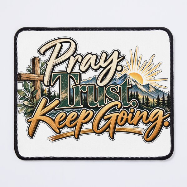 Item preview, Pray. Trust. Keep Going. | Christian Faith & Encouragement Design designed and sold by ThinkOnThis.