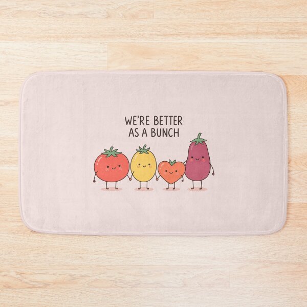 Item preview, We're Better as a Bunch | Cute Vegetable Friendship Art designed and sold by MrDev.