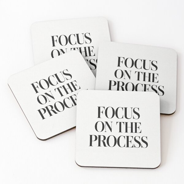Item preview, Focus On The Process Minimalist Typography Poster designed and sold by SoftSpaceDesign.