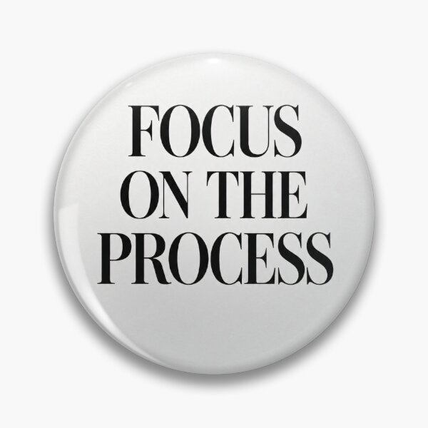 Item preview, Focus On The Process Minimalist Typography Poster designed and sold by SoftSpaceDesign.