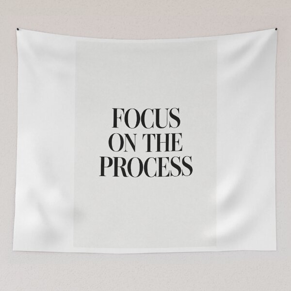 Item preview, Focus On The Process Minimalist Typography Poster designed and sold by SoftSpaceDesign.