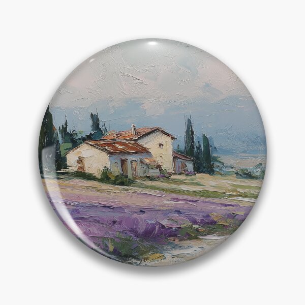 Item preview, Provence Lavender Field Farmhouse Painting designed and sold by NatureSight.