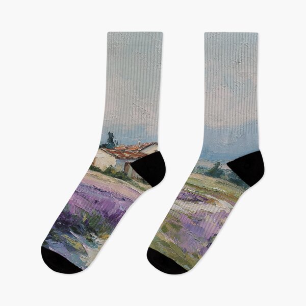 Item preview, Provence Lavender Field Farmhouse Painting designed and sold by NatureSight.