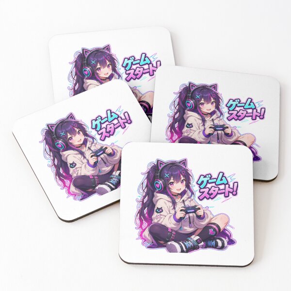 Item preview, Anime Gamer Girl Neon Gaming designed and sold by Animepopstudio.