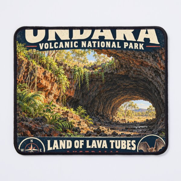 Item preview, Undara Volcanic National Park Retro Sticker designed and sold by naturalsurvival.