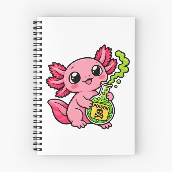 Item preview, Cute Axolotl Holding Poison Bottle - Deadly But Cute Kawaii Graphic designed and sold by VYBEHAUS.