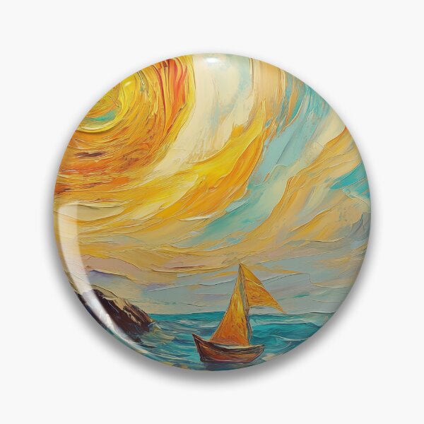 Item preview, Lighthouse Cliff Swirling Sunset Van Gogh Style designed and sold by NatureSight.