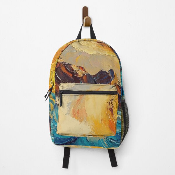 Item preview, Lighthouse Cliff Swirling Sunset Van Gogh Style designed and sold by NatureSight.