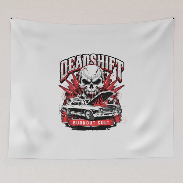 Item preview, Deadshift Burnout Cult Skull Hot Rod Muscle Car designed and sold by Enea Kelo.