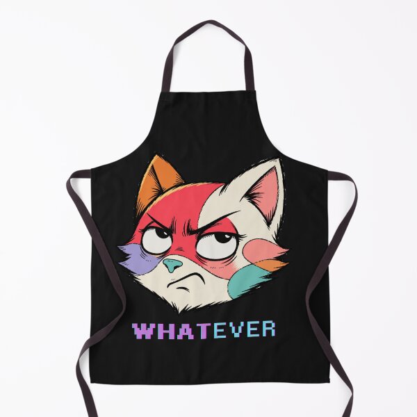 Item preview, Whatever Cat – Colorful Sassy Cartoon Cat designed and sold by Mousy17.