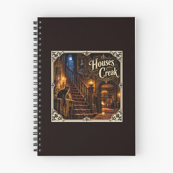 Item preview, Houses Creak — Victorian Haunted House Halloween designed and sold by Novel Works Studio.