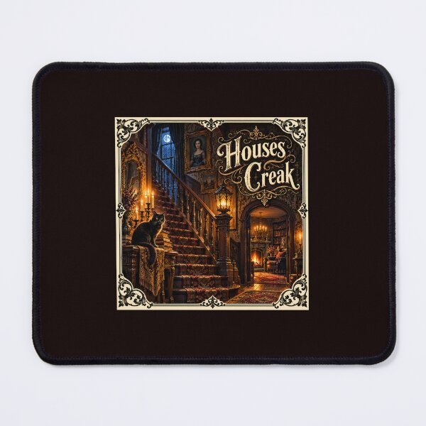 Item preview, Houses Creak — Victorian Haunted House Halloween designed and sold by Novel Works Studio.