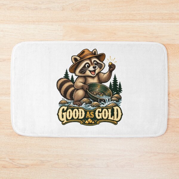 Item preview, Good as Gold - Raccoon Gold Prospector designed and sold by Good Mood Foundry.