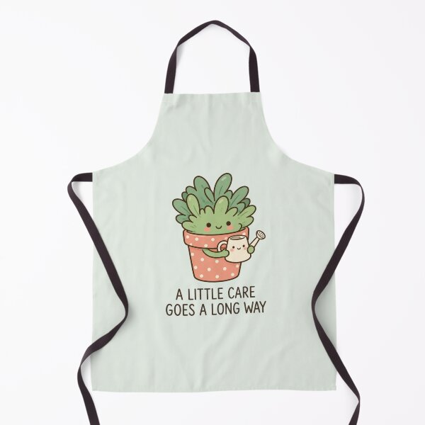 Item preview, A Little Care Goes a Long Way | Cute Plant Lover Art designed and sold by MrDev.