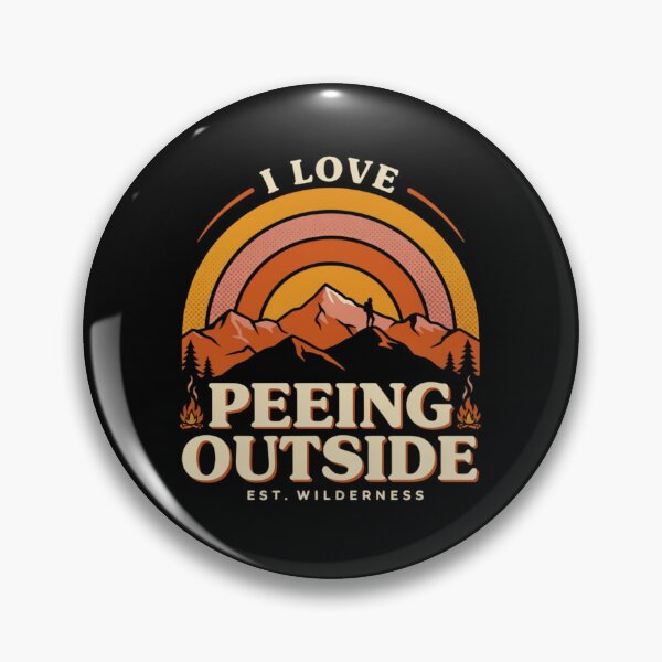 Item preview, I Love Peeing Outside - Black Background designed and sold by Peter Stawicki.