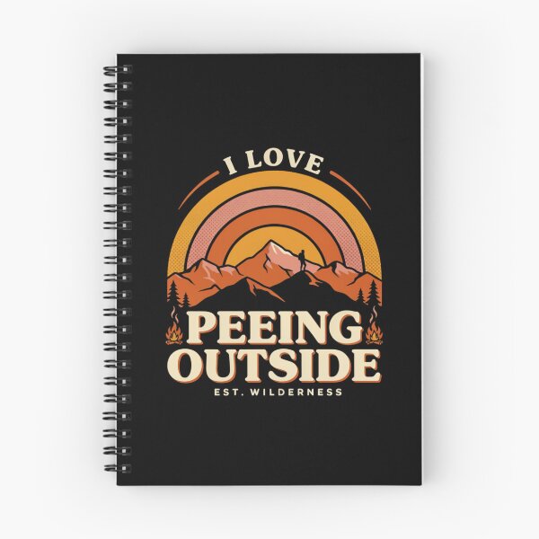 Item preview, I Love Peeing Outside - Black Background designed and sold by Peter Stawicki.