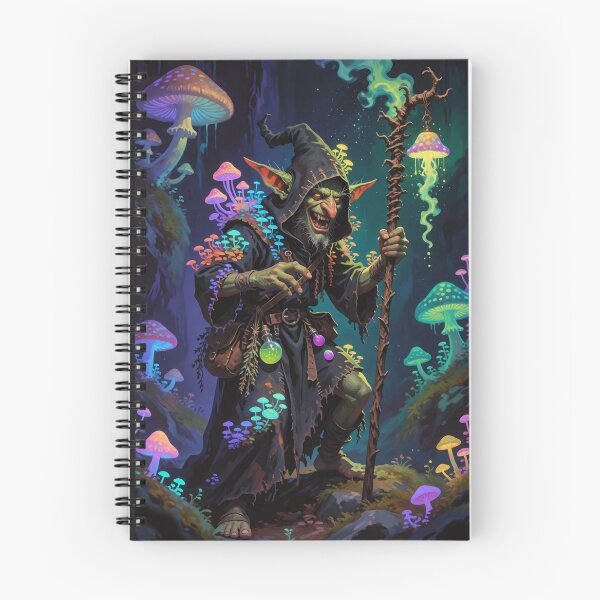 Item preview, Spore Shaman - Goblin Mushroom Wizard Tabletop RPG Art designed and sold by WUSCHELWORKS.